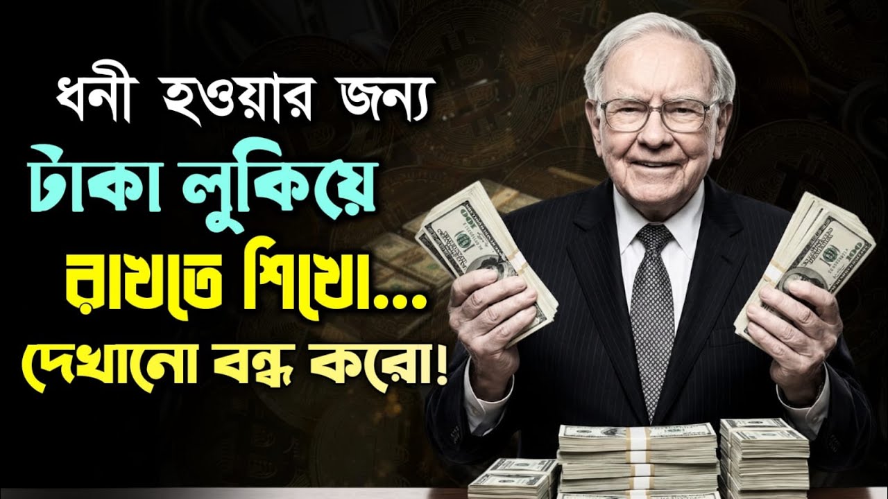 ধনী হওয়ার জন্য টাকা লুকিয়ে রাখা শিখো, টাকাকে দেখানো বন্ধ করো | MotivBD | Motivation Video