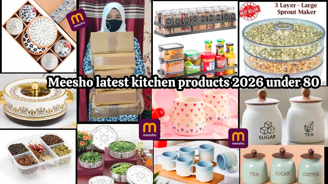 Meesho latest kitchen products 2026 under 80 | Unboxing & honest review | 15+ new kitchen items