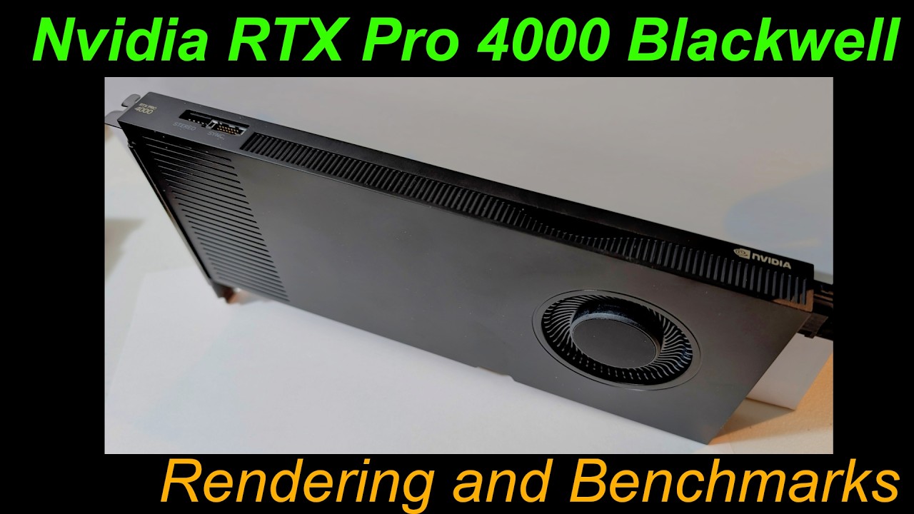 Результаты тестов Nvidia RTX Pro 4000 Blackwell в Blender, OpenData, ComboBench и Cinebench.