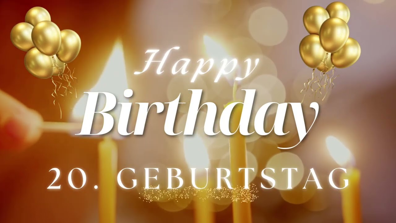 Geburtstagslied zum 20. Geburtstag | Du bist wunderbar! | Modernes deutsches Duett 🎶