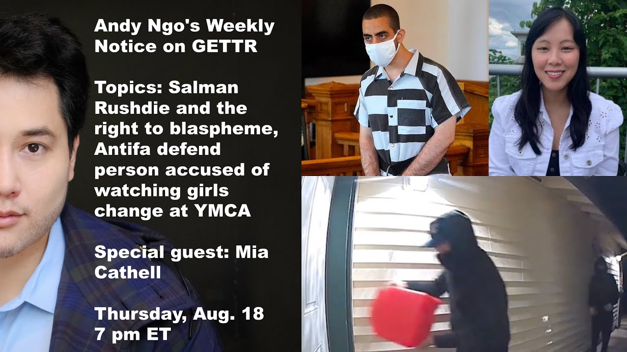 Andy Ngo live: Antifa defend trans person accused of watching little girls change