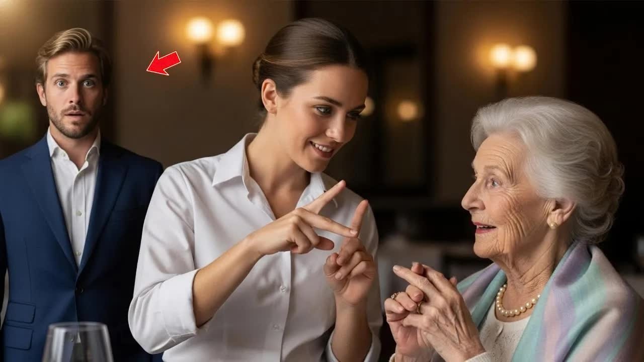GARÇONETE tímida cumprimentou MÃE surda do BILIONÁRIO — o que fez em linguagem de sinais o CHOCOU!