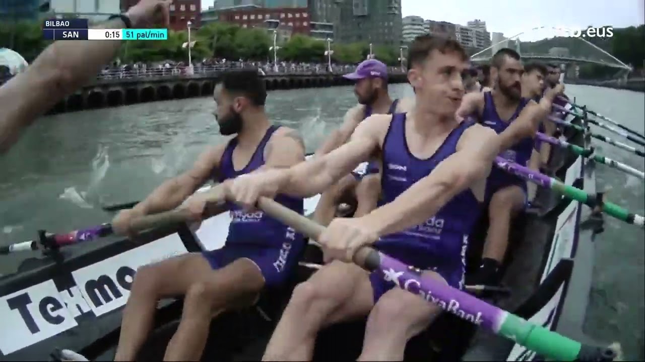 ✅ Estropadak Eusko Label Liga Bilboko Bandera 15-07-2023 💚💚💚🚣🚣🚣