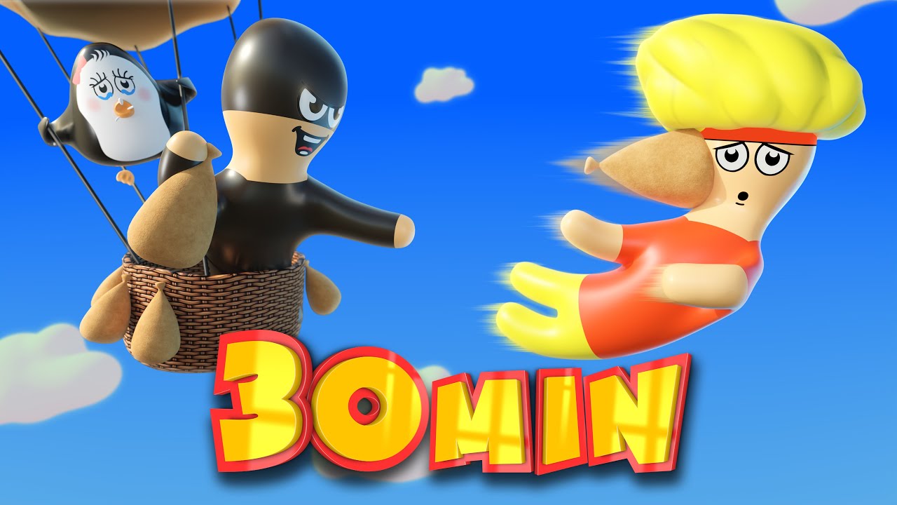 Balloons Save a Baby Penguin | Mega Compilation | D Billions Kids Songs