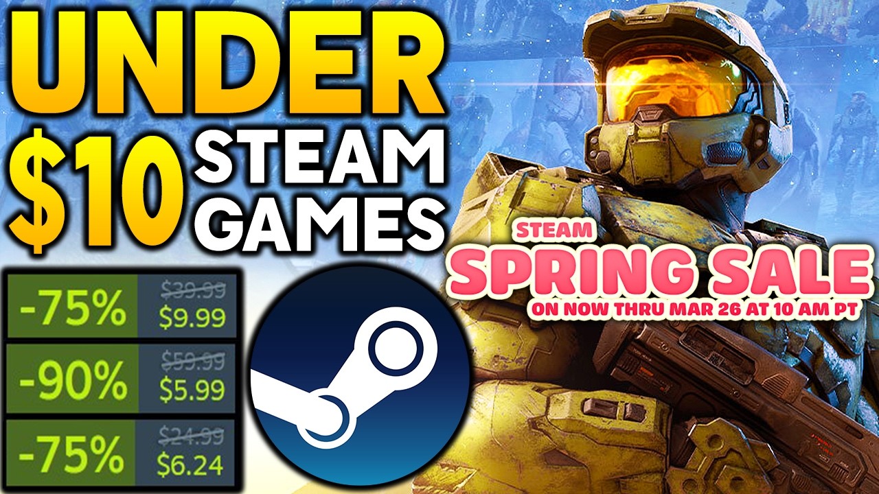 Весенняя распродажа Steam 2026 &mdash; потрясающие предложения на игры для ПК по цене менее 10 долларов!