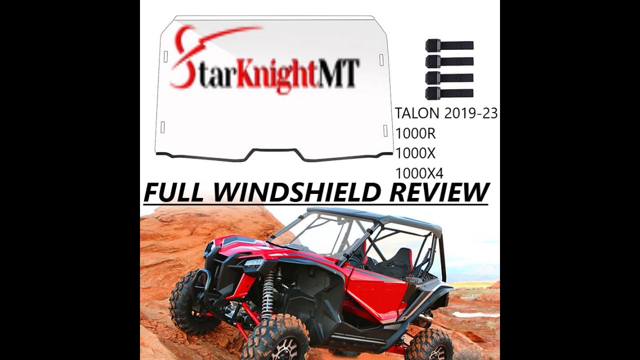 HONDA TALON 1000R StarKnight Full Windshield review & installation