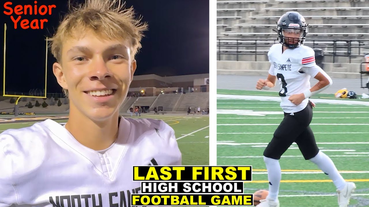 LAST FIRST HIGH SCHOOL FOOTBALL GAME OF MY SENIOR YEAR! 🏈