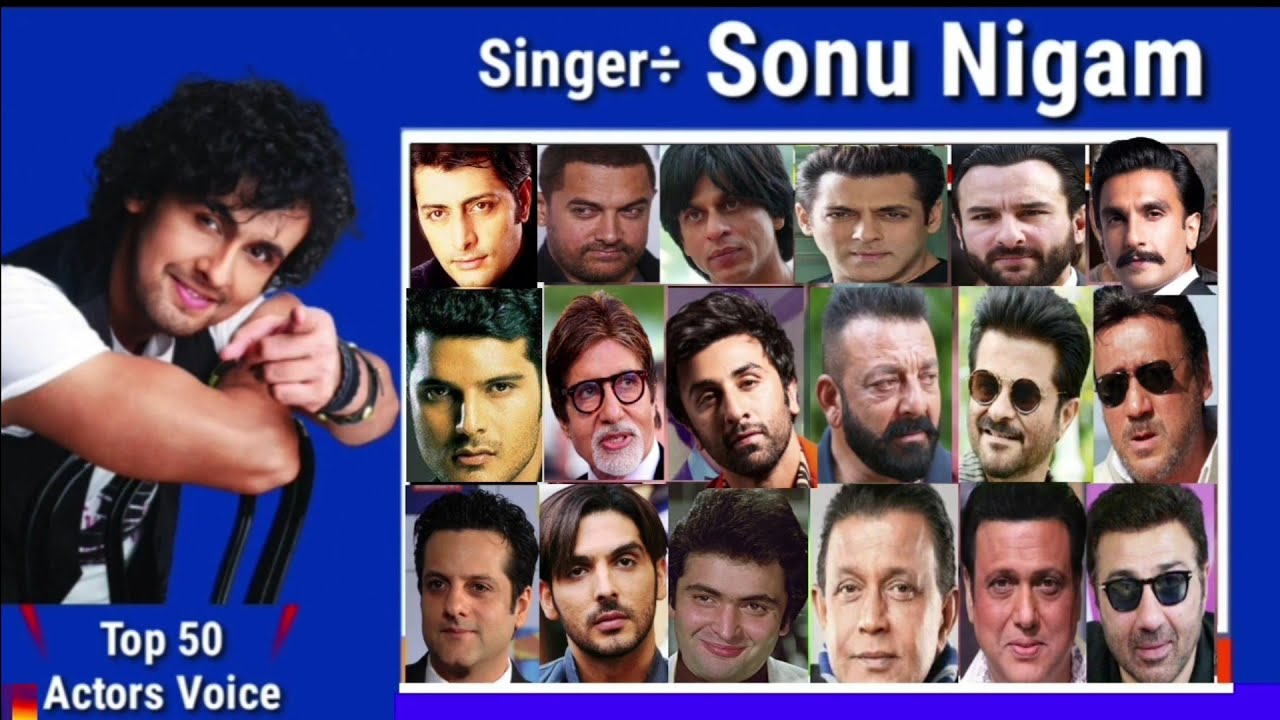 Sonu Nigam Ek Hero Anek | Top 50 Actors Voice