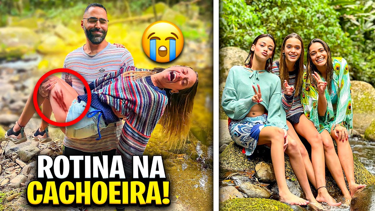 A MANU MAIA SE MACHUCOU FEIO NA CACHOEIRA!!