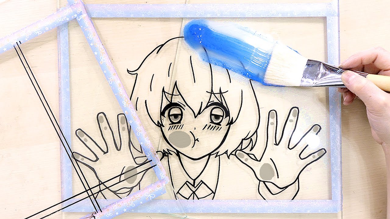 Tik Tok ART: I Paint on GLASS with layers *aesthetic*