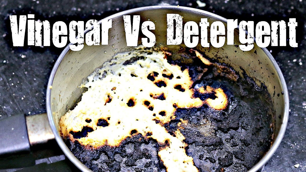 BEST WAY TO CLEAN A BURNT PAN | Vinegar Vs Detergent | Tips N Tricks | Kitchen Hacks | GKN Flicks