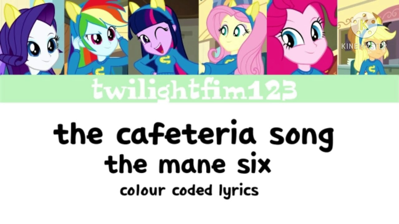 The Cafeteria song: Colour coded lyrics