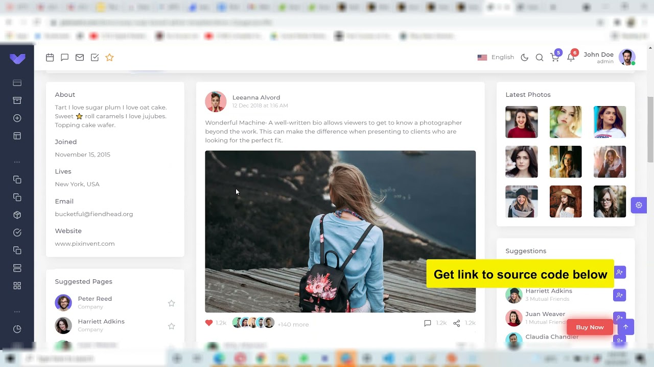 Source code: React, Vuejs, Angular, Laravel dashboard