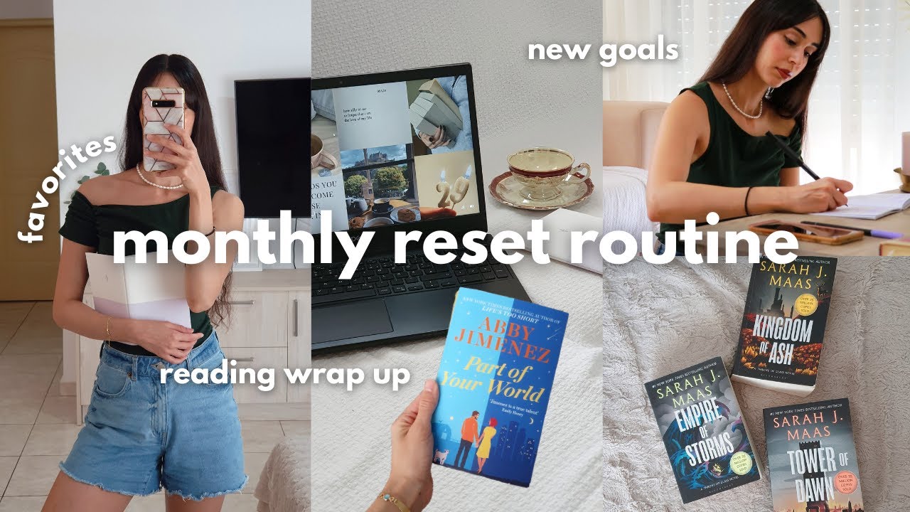 AUGUST MONTHLY RESET 📚🍒 new goals, reading wrap up, favorites & mood board