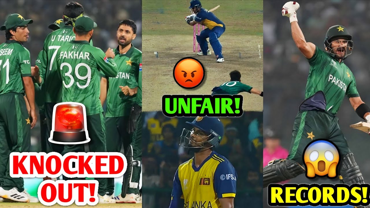 Pakistan KNOCKED OUT 🚨 Shanaka UNFAIR Decision 😡  Farhan CROSSED Virat 😱 PAK vs SL News