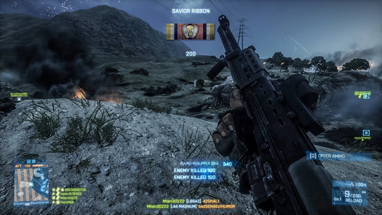 Battlefield 3 - Rush Gameplay (No commentary)