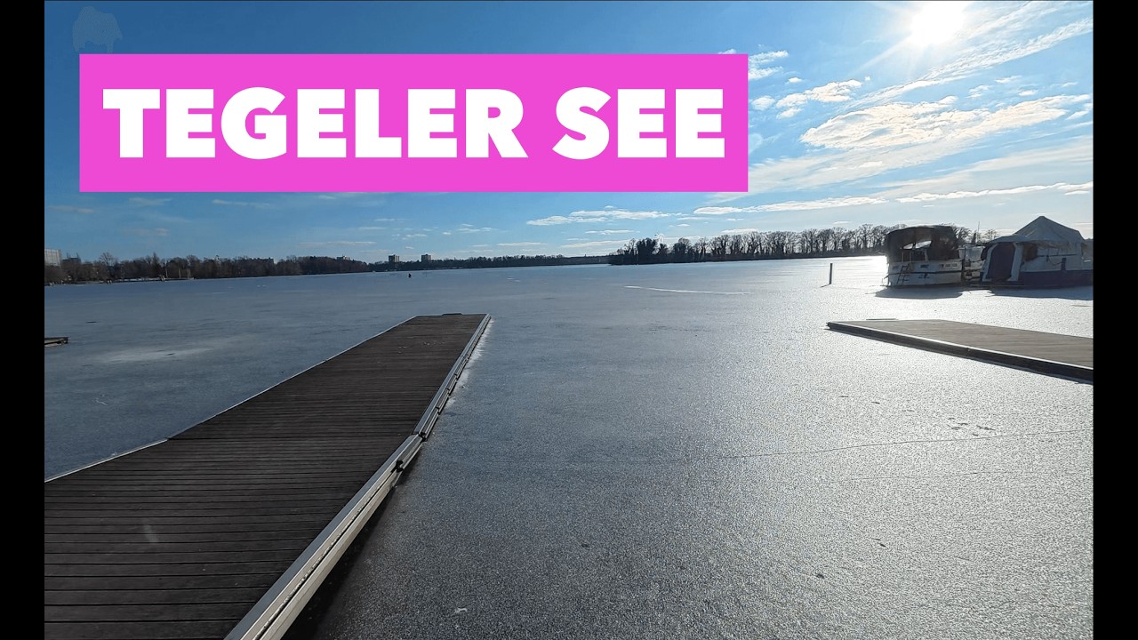 4K Walking Tour Berlin: Frozen Lake Tegel / Tegeler See February 2026