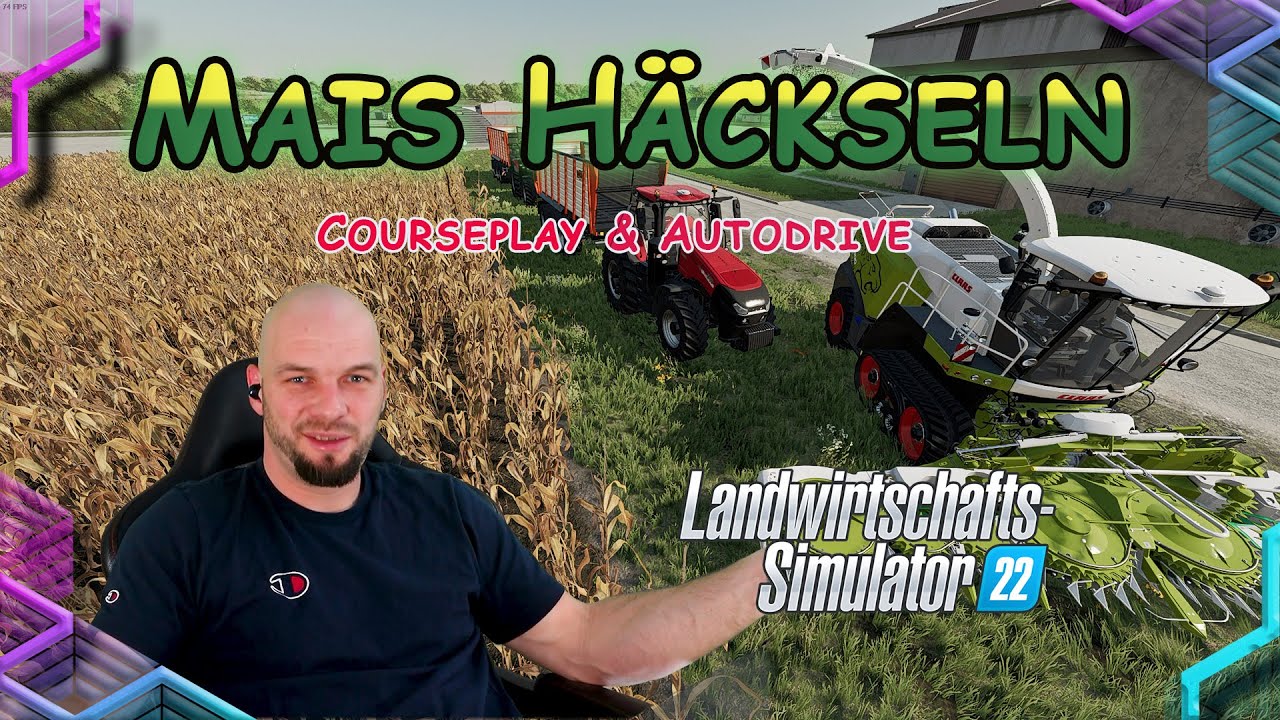LS22 Mais h&auml;ckseln &ndash; Courseplay & Autodrive im Einsatz! #ls22 #courseplay