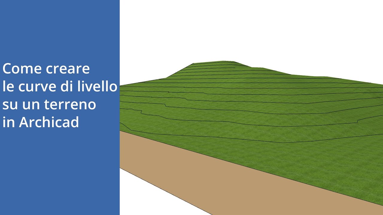 Come creare le Curve di Livello su un terreno in Archicad