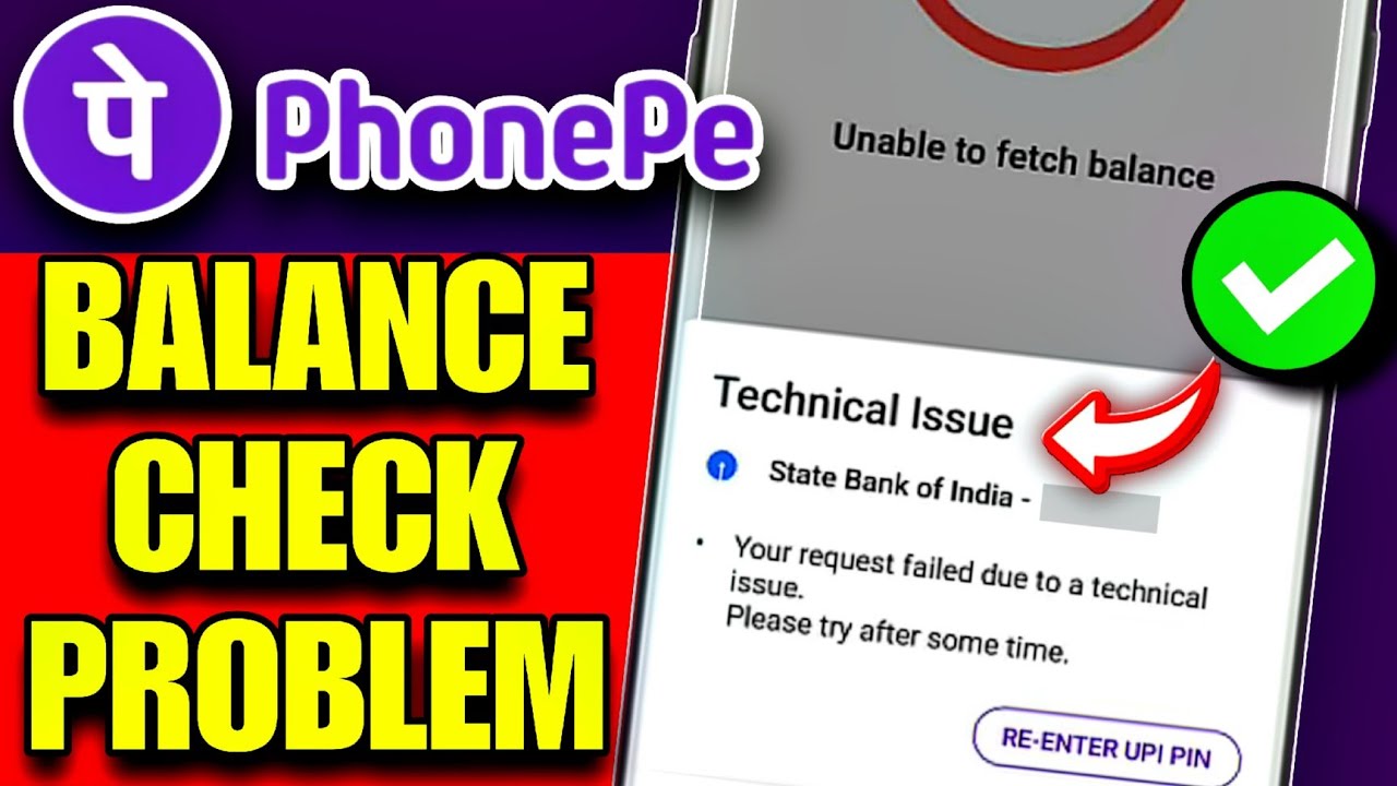 Unable to Fetch Bank Balance on Phonepe Problem 2026