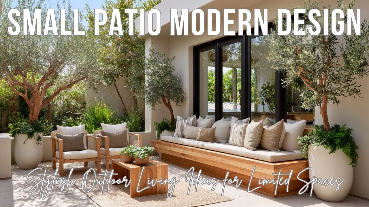 Small Patio Modern Design | Stylish Outdoor Living Ideas for Limited Spaces