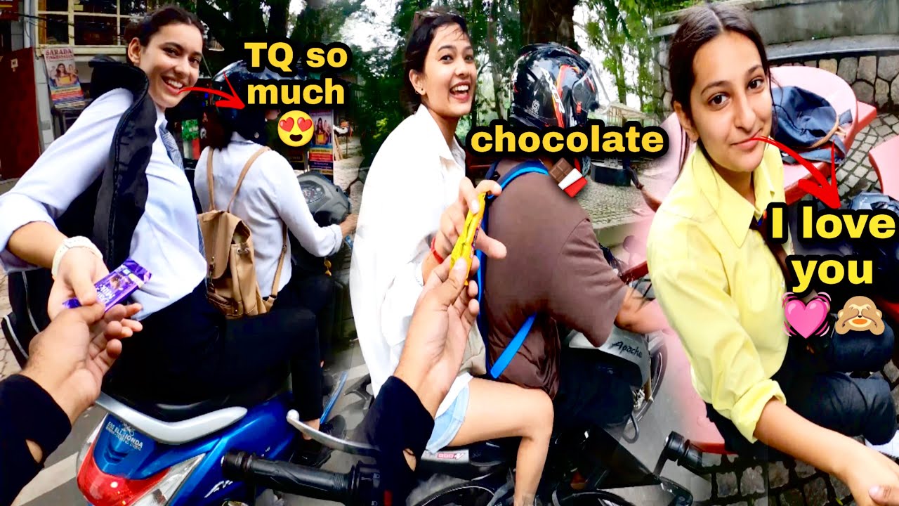 Girl’s Reaction 🤩 | Making Girls Smile 🤣| @Aashu UK Rider