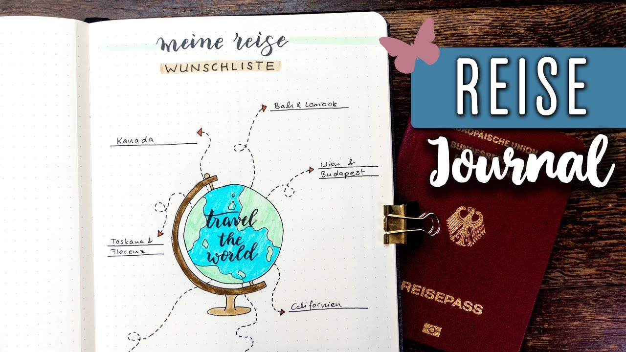 BULLET JOURNAL REISE  Layout Ideen