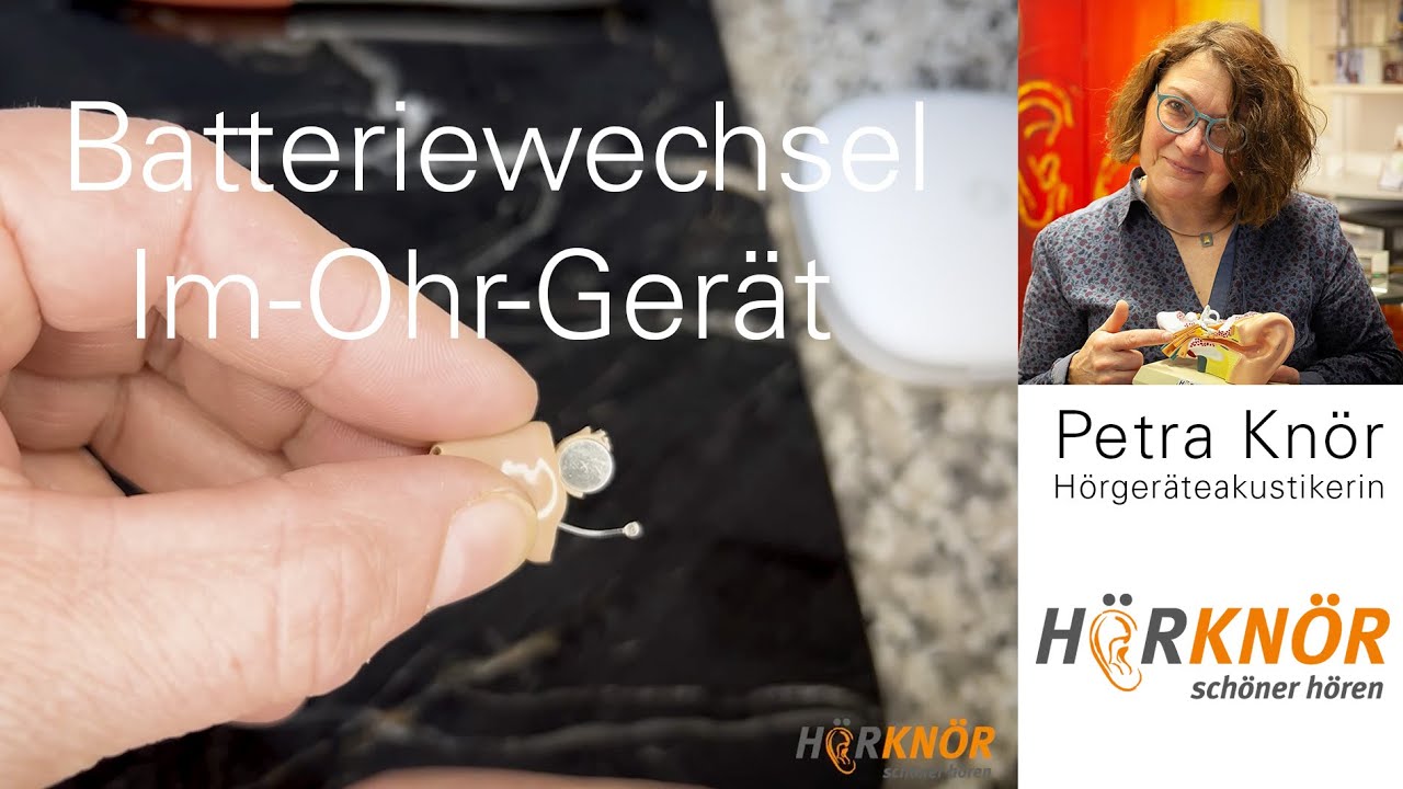 Batteriewechsel bei einem Im-Ohr-Hörgerät | Schritt-für-Schritt Anleitung