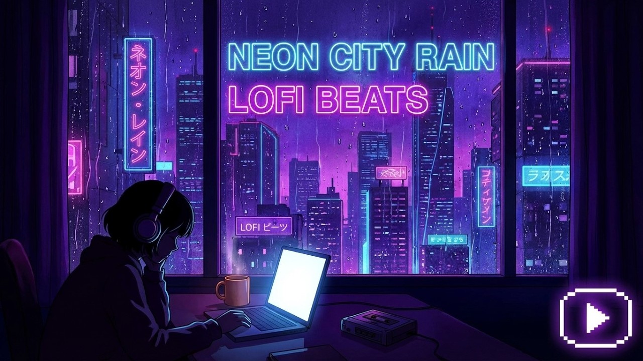 Alone in the Neon Lounge 🌧️ Midnight Lofi Beats