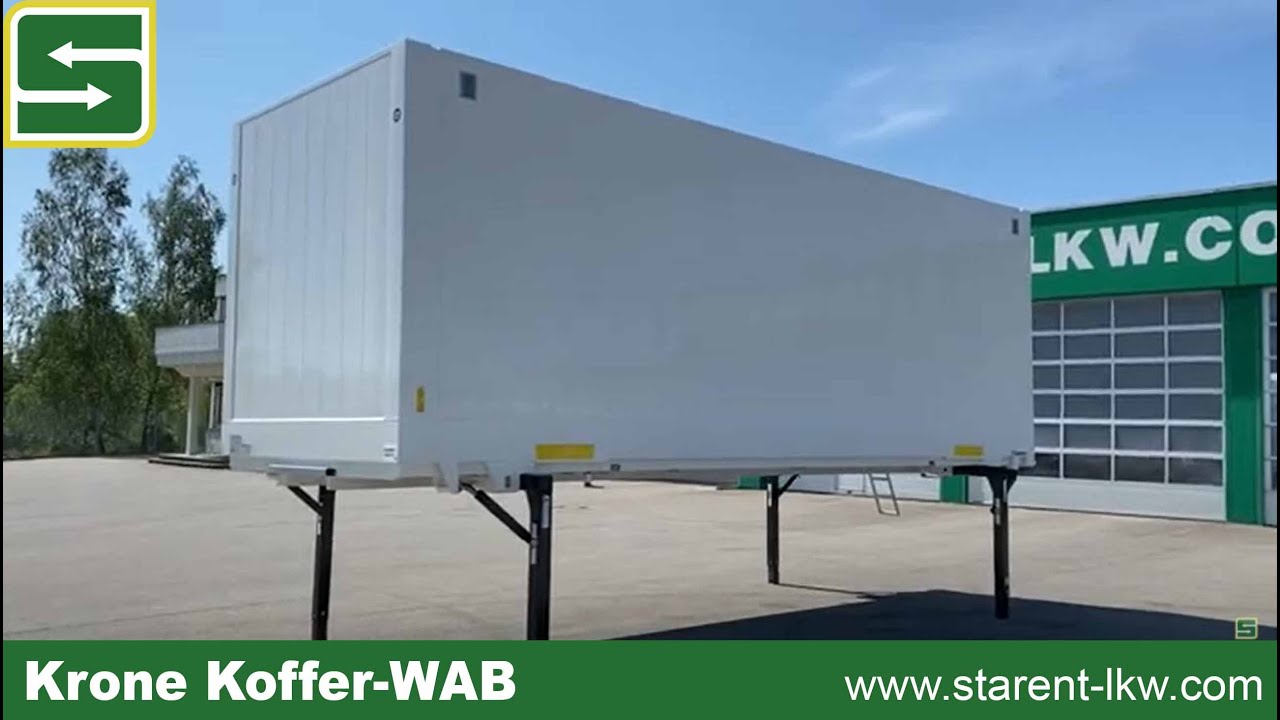 verkauft - KRONE Koffer - Wechselpritsche DRY BOX WK7,3STG, XL-Zert, TR22064,  www.starent-lkw.com