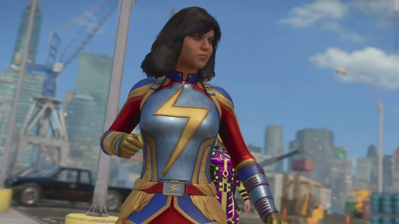 Marvel's Avengers Ms Marvel Gameplay - All Skins, Takedowns and emotes