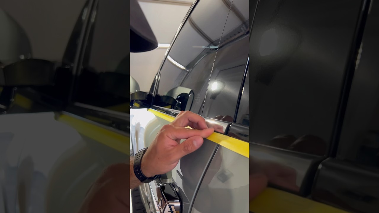 Trim chrome delete #vinylwrap #asmr