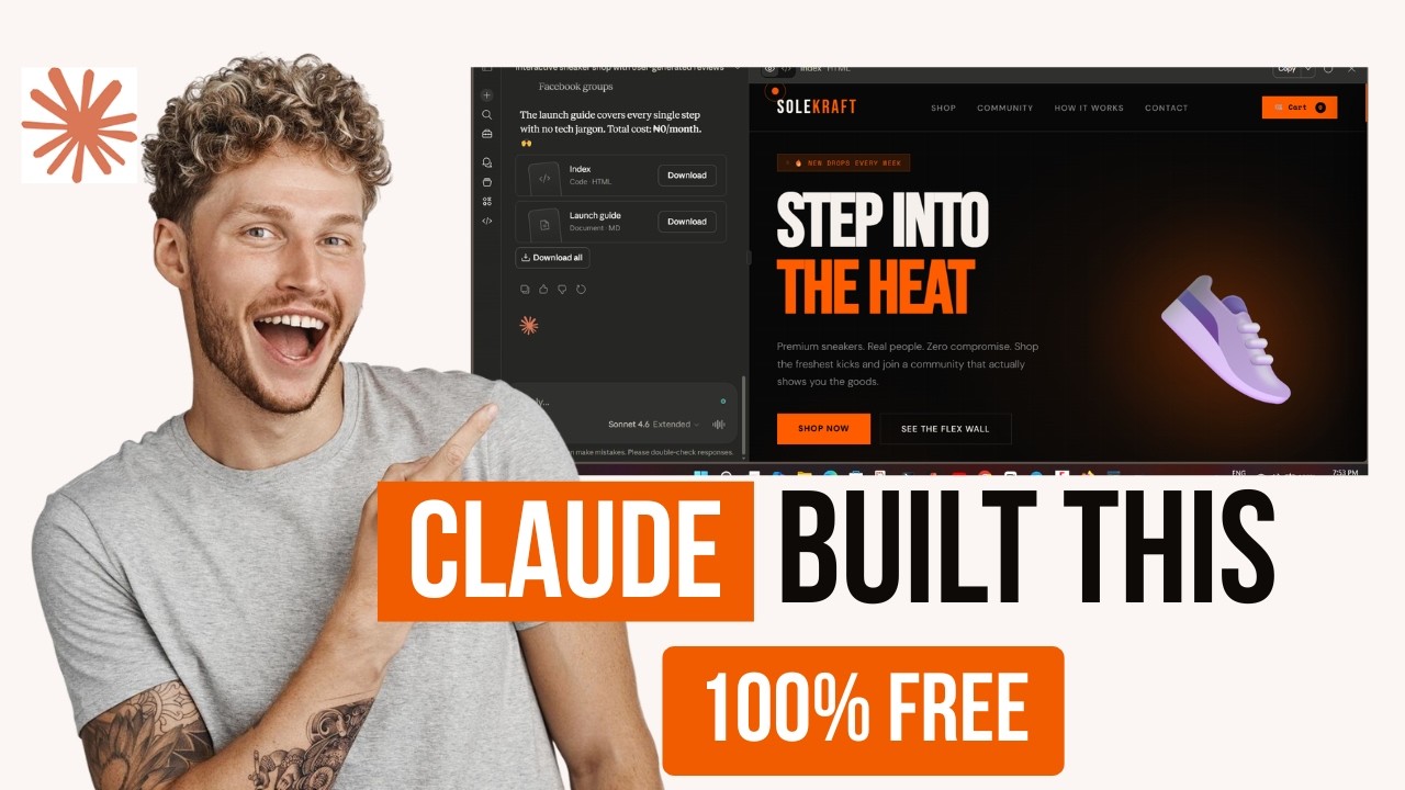 How to Use Claude AI to Build Real Apps & Websites for Free (From Prompt to Publish)