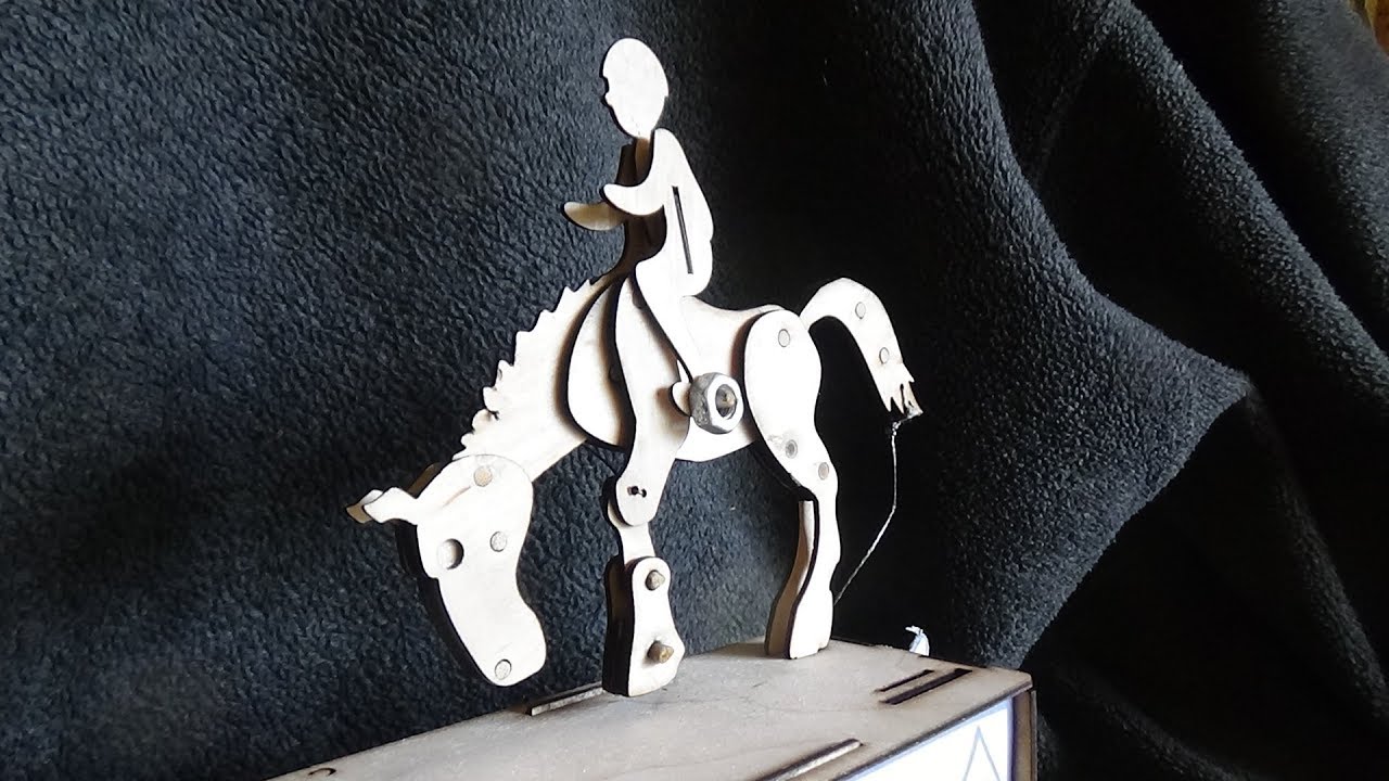 Homemade Mechanical Wooden Rearing Horse Money Box!