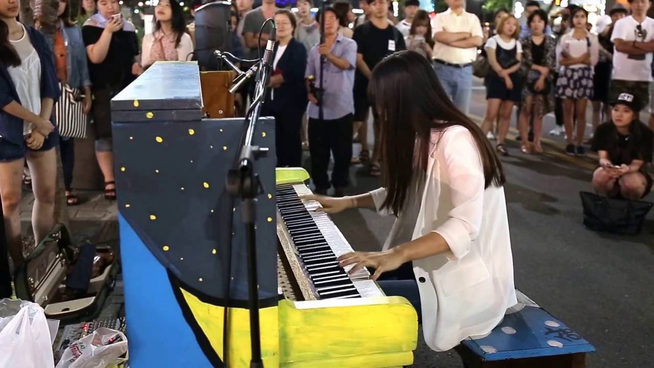 Piano&JHKTV]korea street piano moon a ram-maksim mrvica-cubanacubana  한국거리피아노문아람 쿠바나쿠바나
