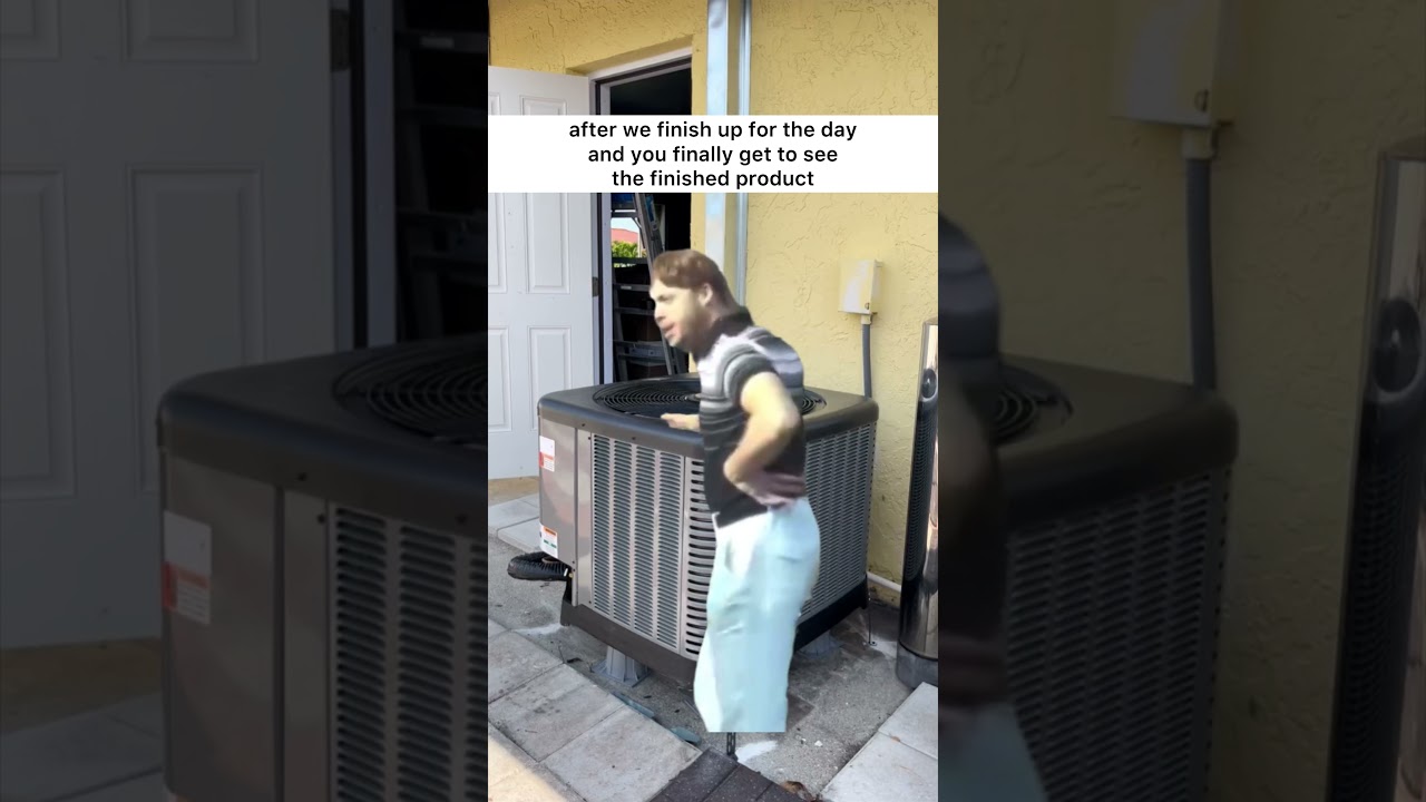 NEW AC SYSTEM REACTION 😜 #swfl #airconditioning