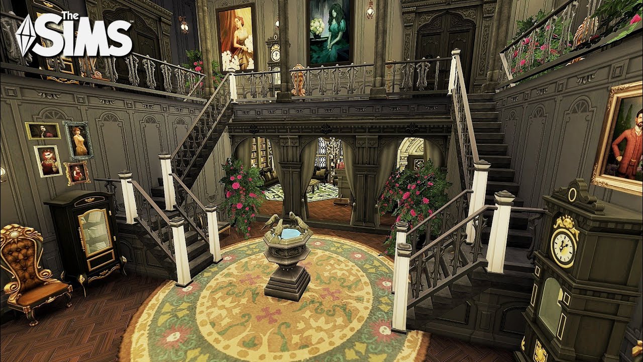 Dark Gothic Vampire Castle | The Sims 4 Speed Build | Interior & House Build