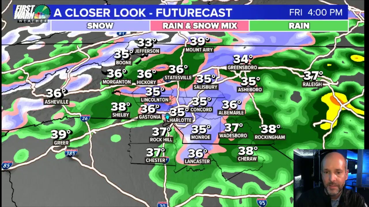 Chief Meteorologist Brad Panovich shares Charlotte-area snow chances for Friday