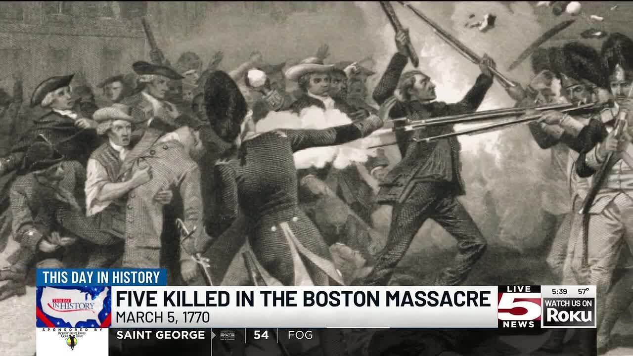 VIDEO: This Day in History: March 5, 1770: Boston Massacre kills five colonists on King Street