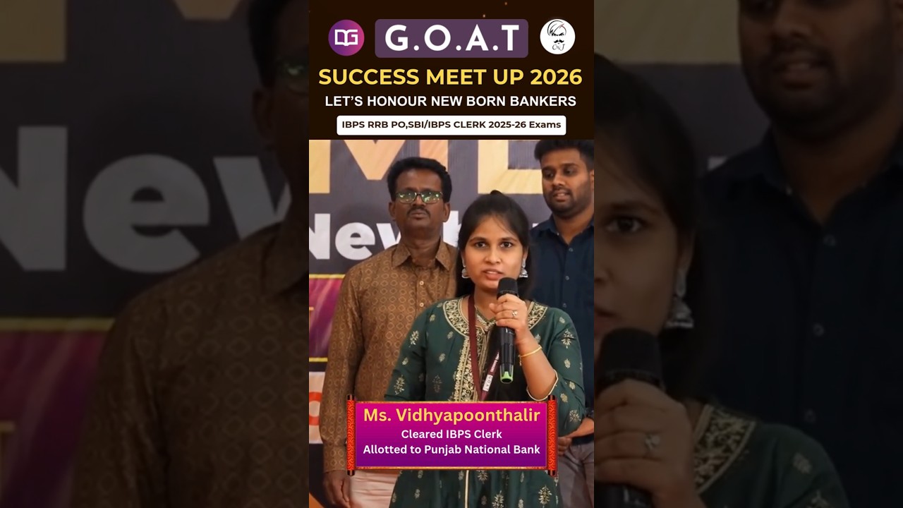 18th Attempt Success🏆🔥Congratulations Ms. Vidhyapoonthalir Cleared IBPS CLERK🏦#guidely #goat #ibps