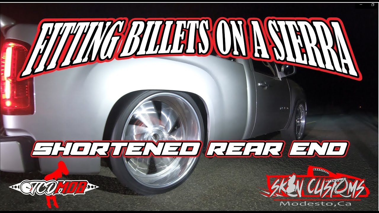 SK8N CUSTOMS FITTING BILLETS ON A 2011 SIERRA WITH SHORTENED REAR END