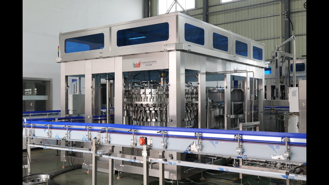Runing video for 15000bph plastic bottle filling line