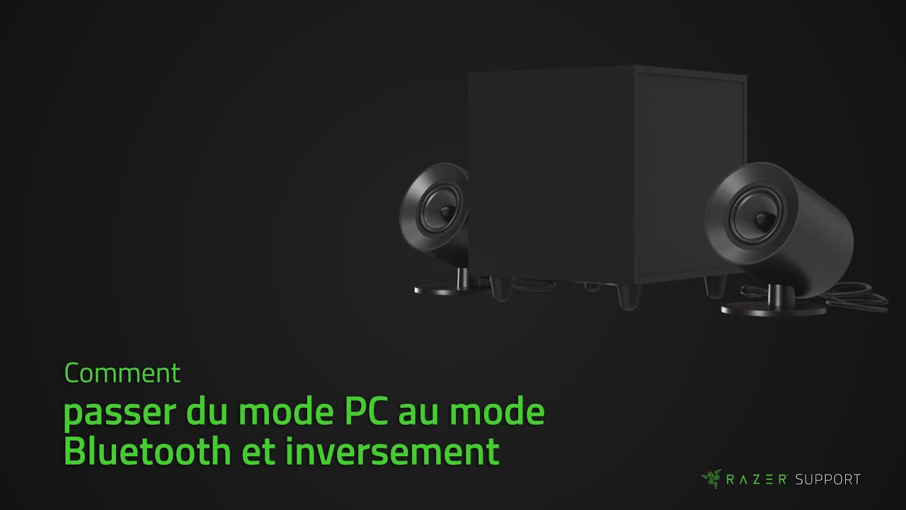 Comment basculer entre les modes PC et Bluetooth sur les haut-parleurs Razer Nommo V2