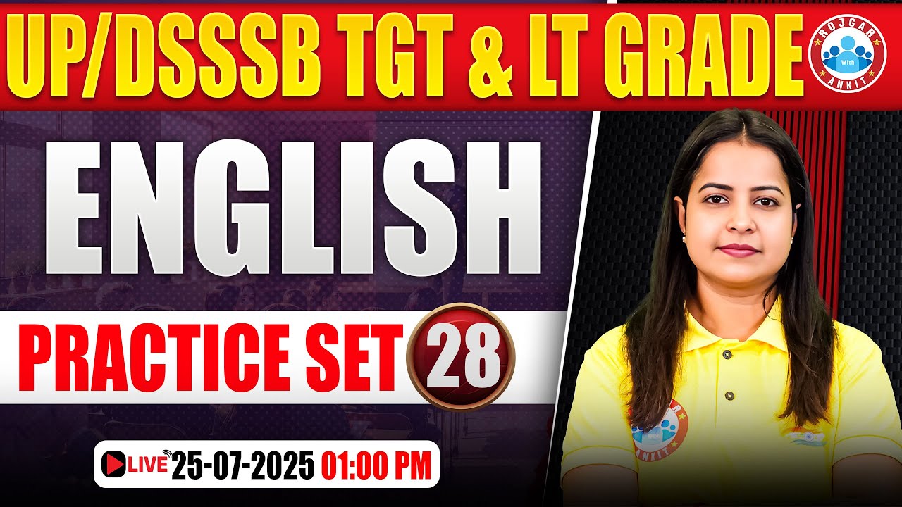 UP TGT English Classes 2025 | UP LT Grade English MCQs | DSSSB TGT English Practice Set #28