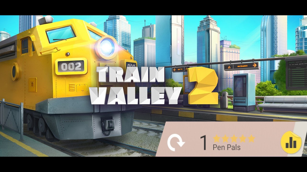 Train Valley 2 Speedrun(Editor's Bulletin - 1 - Pen Pals) IGT 6:28 RTA 6:08 World Record