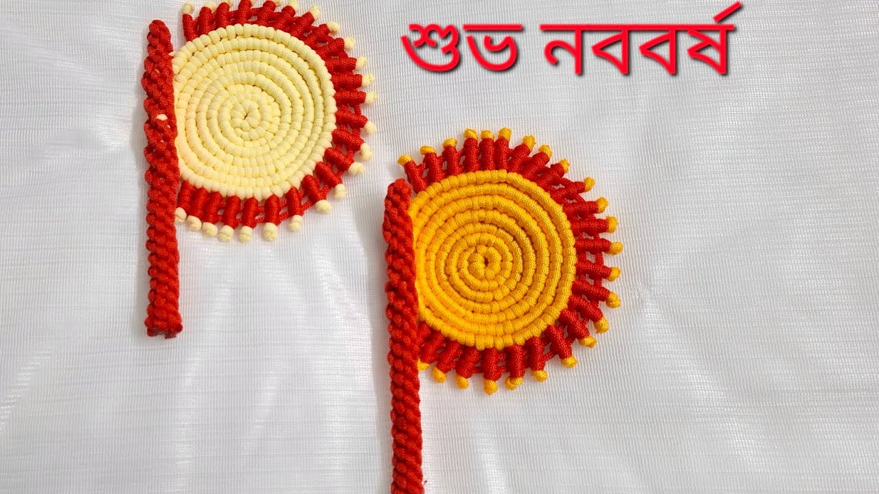 Macrame Handfan tutorial/Macrame Crafts/Macrame home decor video step by step