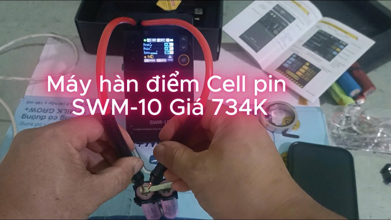 Fnirsi SWM-10 Máy hàn điểm Cell pin di động #review #Diy #chế 