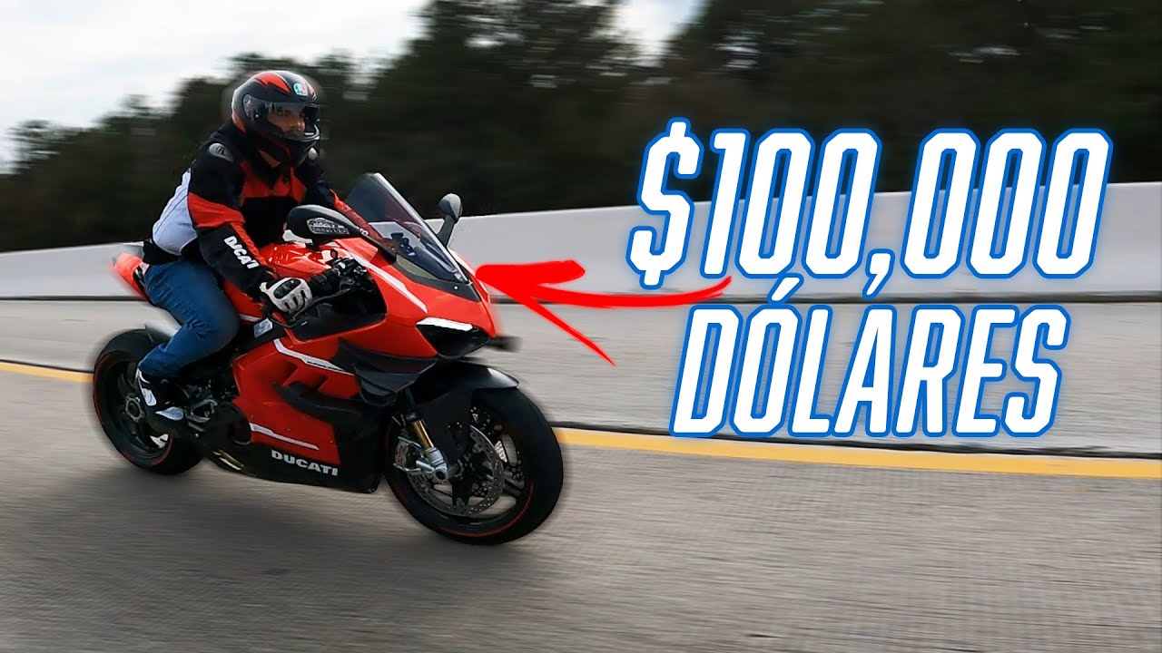 MANEJÉ LA DUCATI DE $100,000 DÓLARES! (V4 SUPERLEGGERA) | JUCA