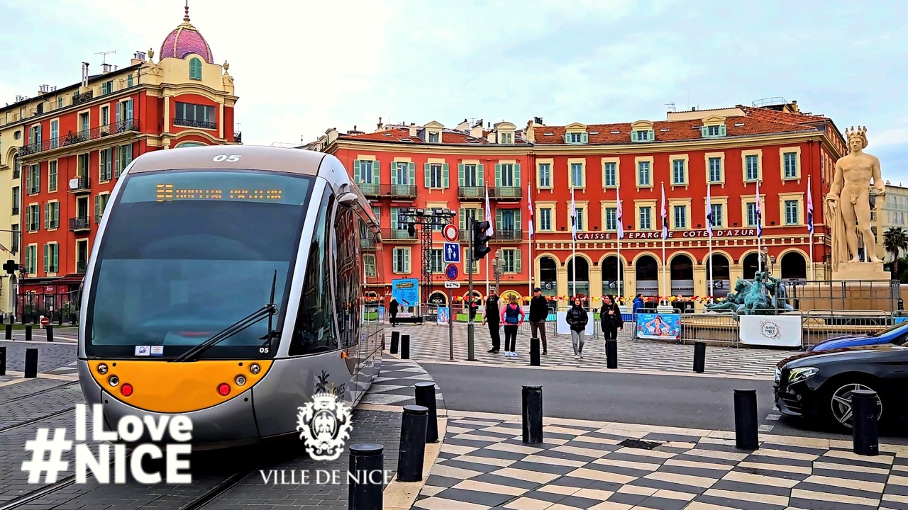 4K 🌍 FRANCE 🇫🇷 NICE Day before Carnival weather with Music creates a great mood & beauty all around.