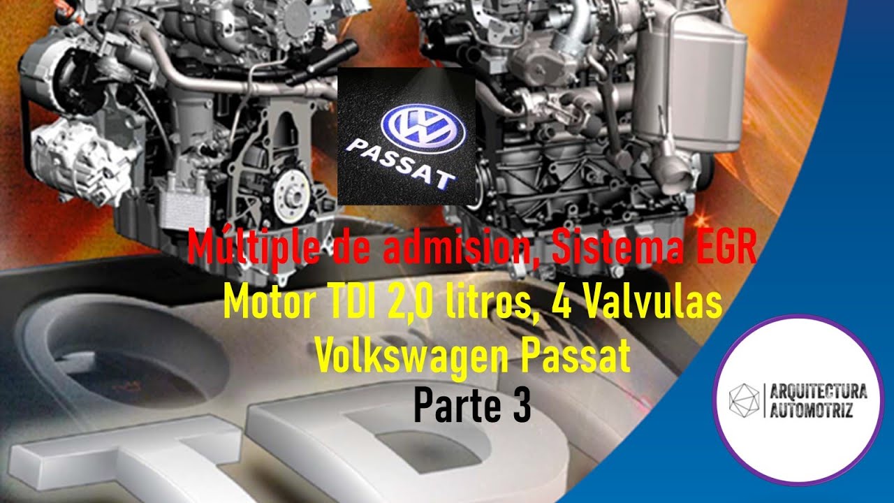 Motor TDi 2.0 . Parte 3 .Multiple de admision. Sistema EGR